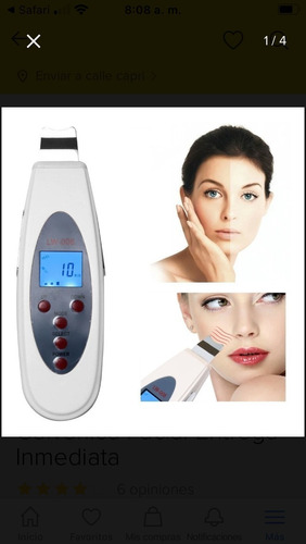 Paleta Ultrasonica Galvánica Facial Corp Ultrasonido + Kn95