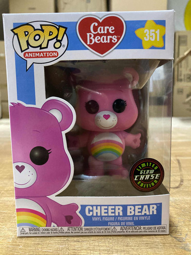 Cheer Bear 351 Care Bears Glow Chase Brilla Funko Pop