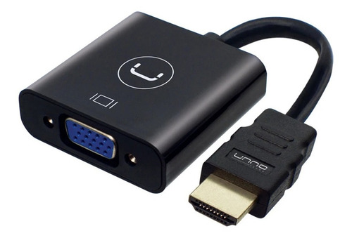 Adaptador Unno Tekno Hdmi Macho Vga Hembra Ad4202bk