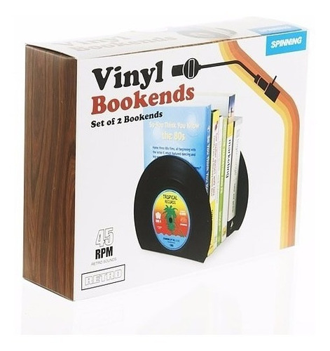 Sujeta Libros Cd Dvd Biblioteca Forma Discos Vinilo Vintage