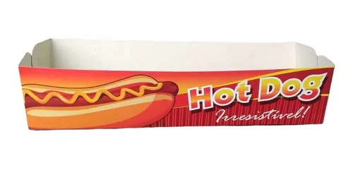 Embalagem para Hot Dog G – 23,5 x 9 x 7 cm – 100 Unidades – Villas
