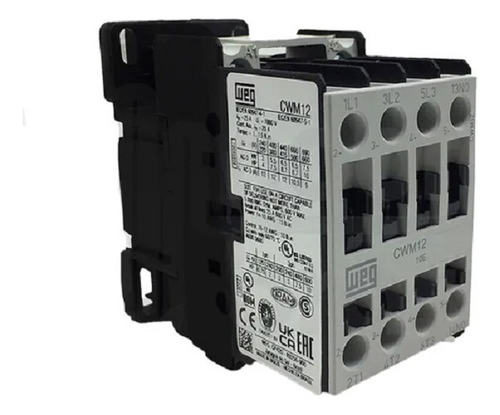 Contator Tripolar Cwm12-22-30v26 12a 2na + 2nf 220vca Weg