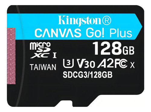 Microsd Kingston 128gb Canvas Go! Plus Uhs-i A2 V30 U3 C10