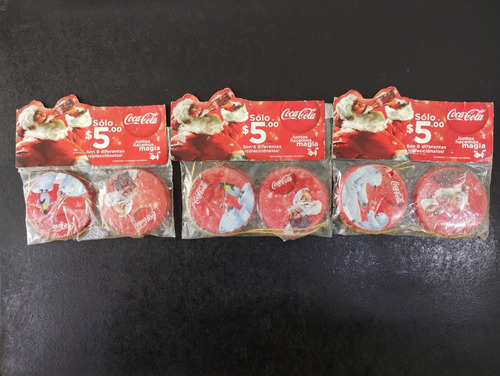 Colguijes Navideños Fichas Coca Cola Navidad 6pz Repetidos (Usado)