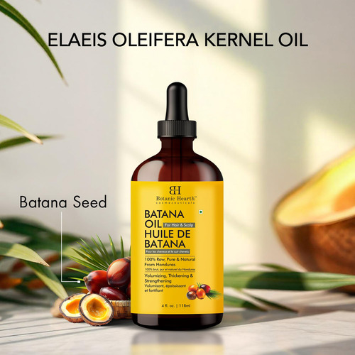 Aceite Botanic Hearth De Batana Cruda Para El Crecimiento De