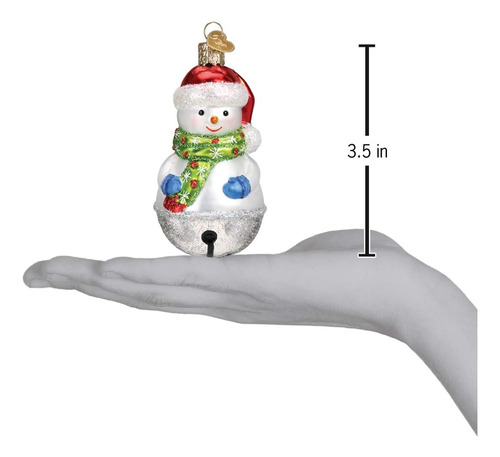 Old World Christmas Jingle Bell Snowman Ornament, Multi