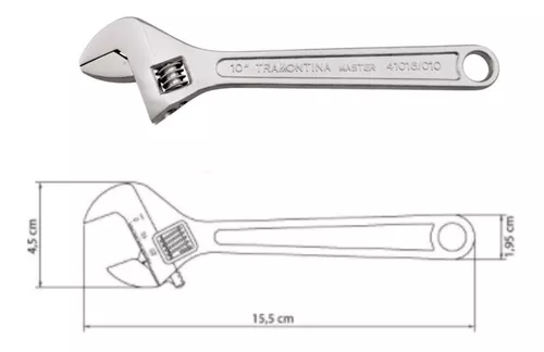 Chave Inglesa Boca Ajustável 6'' 150 Mm - Eda 6ep - BugShop