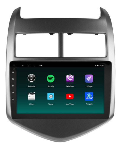 Central Multimídia Sonic 2012 13 2014 Android 14 Carplay 9p