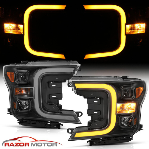 Par Faro Negro Led Ford F-150 Xl 2019 3.3l