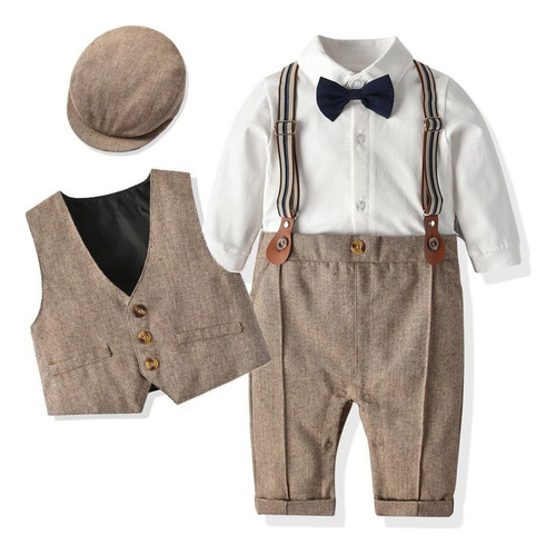 Traje Formal Para Bebé Niño, Fiesta, Cumpleaños, Boda, Niño