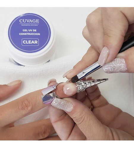 Imagen 5 de 5 de Kit Uñas Esculpidas Gelificadas Gel Lima Pincel Molde C