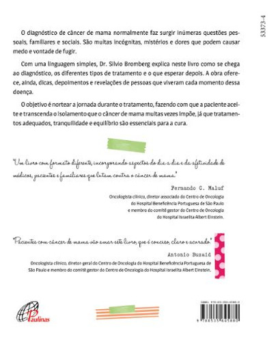 Abrindo o jogo: Uma conversa direta sobre câncer de mama, de Bromberg, Silvio. Editorial Editora Paulinas, capa mole em português, 2020