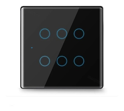 Imagem 1 de 8 de Interruptor 4x4 Wifi 6 Teclas Alexa E Google Home