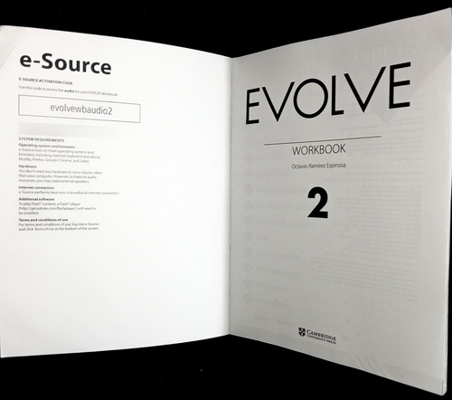 Evolve 2 Workbook A2 Cambridge University Octavio Ramírez (Usado)