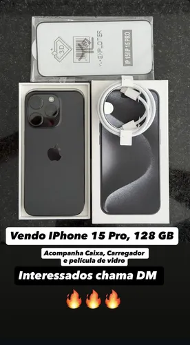 Apple Iphone 15 Pro (128 Gb) - Titânio Preto | MercadoLivre