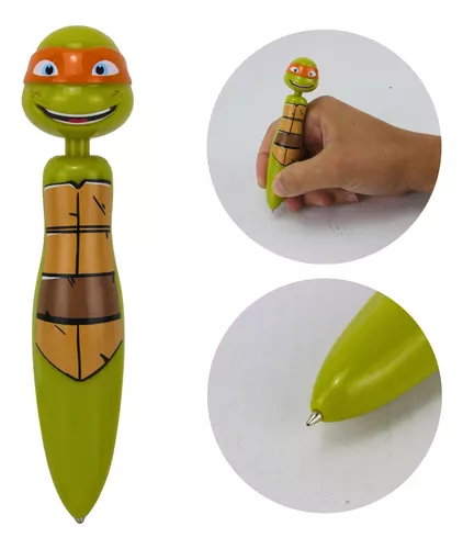 Caneta Tartarunga Ninja Desenho Infantil Fofo