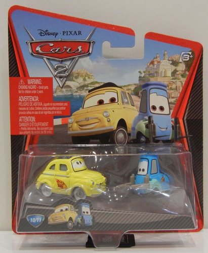 Disney Pixar Cars 2 Luigi Y Guido De La Peli Rayo Mcqueen