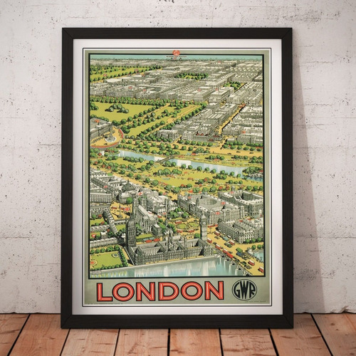 Cuadro Ciudades - London / Londres Turismo Vintage