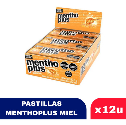 Pastillas Menthoplus Miel X12u - Tuttomax
