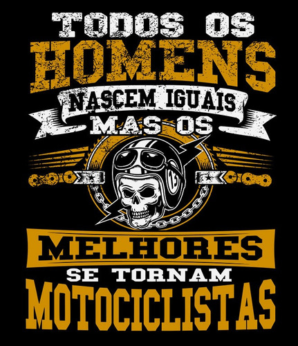 Imagem 2 de 6 de Camiseta Homem Moto Motoqueiro Camisa Masculina Promoção