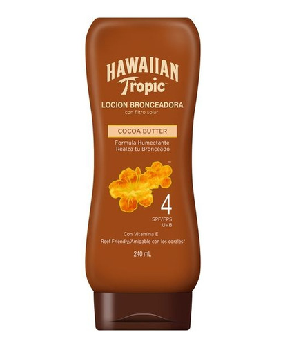 Hawaiian Tropic Loción Bronceadora Fps 4 240ml