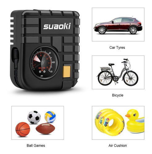 Compresor Aire Inflador Neumático 12v Automovil Bicicleta