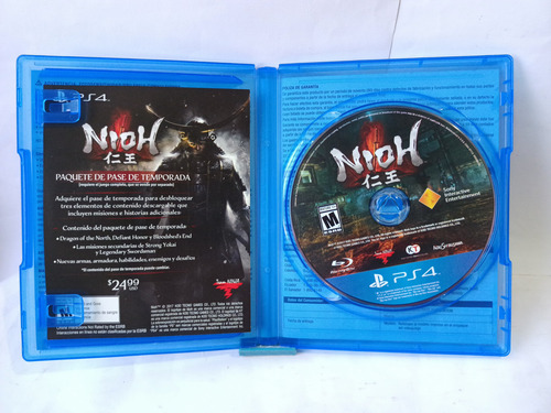 Nioh Para Ps4 Físico (Usado)