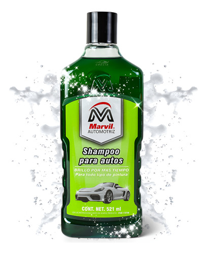 Shampoo Para Autos Marvil Automotriz Líquido 521 Ml