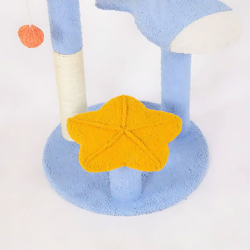 Torre Para Gatos Rascador Interactivo Cuna Cucha 63x40 Cm