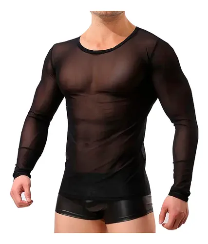 Playera mesh hombre sales