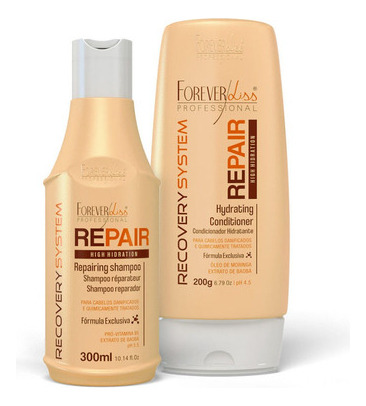 Forever Liss Kit Force Repair Shampoo 300ml + Cond 200g