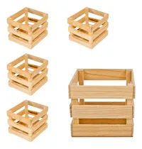 Comprar 12 Huacales Madera 10x10 3 Palos Fiestas Eventos Arreglos ++