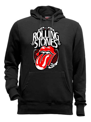 Buzo Canguro Adulto  3 Diseños Rolling Stones  Musica Rock 