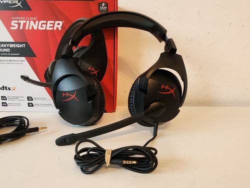 Imagen 3 de 8 de Auriculares Gamer Hyperx Cloud Stinger Hx-hscs Negro + Caja