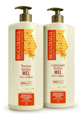 Kit Mel (1l) Shampoo E Condicionador Bio Extratus