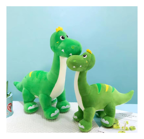 Peluche Dinosaurio Cuello Largo Verde Suave Brontosaurio Verde