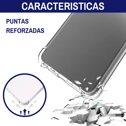 Imagen 4 de 4 de Funda Transparente Reforzada Tpu Para Samsung A01 A51 A71