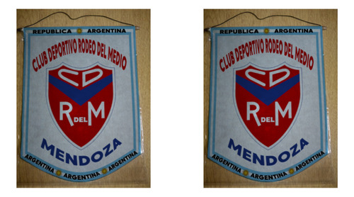 Banderin Chico 13cm Deportivo Rodeo Del Medio Mendoza