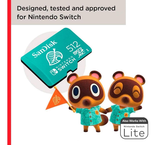 Micro Sd Uhs-i Sandisk Nintendo Switch 512gb