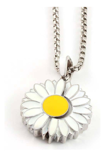 Collar Daisy Locket Con Colgante En Forma De Gota De Aceite