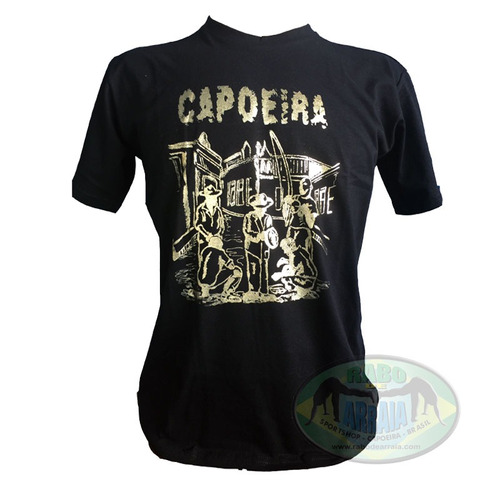 Camiseta Capoeira Antiga Dourada - Rabo De Arraia