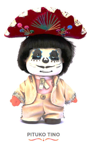 Paquete De 4 Muñecas Catrinas Pitukas Para Día De Muertos