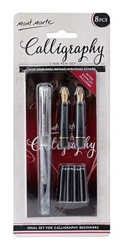 comprar Pluma De Caligrafía Mont Marte Set 8pce-2 Semillas, 4 Cartuc