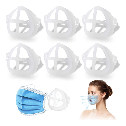 Soporte Mascara 3d 6 Unidad Silicona Para Facial Adulto