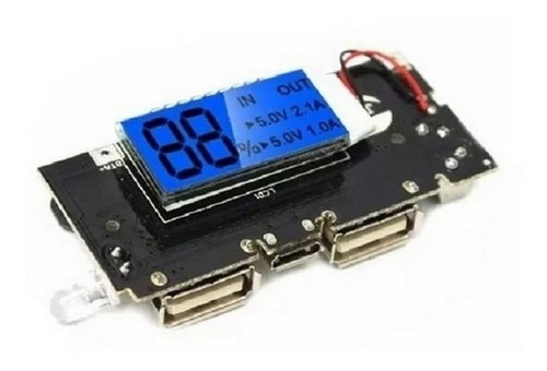 Modulo Cargador Powerbank 5v 3.1a Power Bank 18650 Lcd Mona