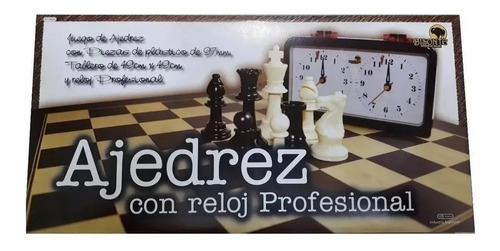 Ajedrez Profesional Con Reloj Piezas De Plastico Cuota