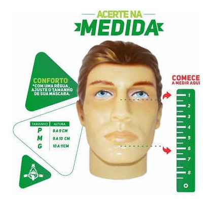 Imagem 3 de 3 de Máscara Facial F5 Para Cpap E Bipap Tamanho G - Bmc Medical