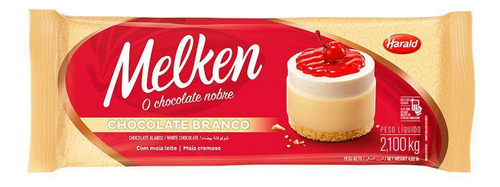 Chocolate Melken Branco Barra 2,1kg Harald