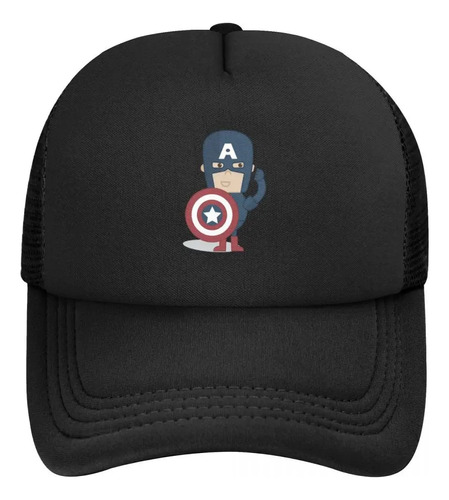 Gorra De Béisbol Con Dibujos Animados De Capitán América De