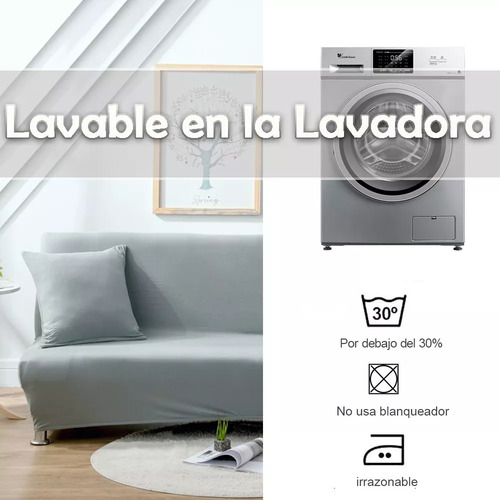 Faya Funda Elástica Para Futón sin Brazos Funda Plegable Para Sofá para Fundas de Sofá Cama 195-225cm Gris Claro